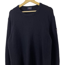 Load image into Gallery viewer, Paul and Shark Navy Crew Neck Wool Sweater - Large (L) PTP 21.5"