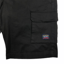 Load image into Gallery viewer, Paul and Shark Black Cargo Shorts - W 34"