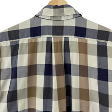 Load image into Gallery viewer, Aquascutum Block Check Short Sleeved Shirt - Small (S) PTP 22"