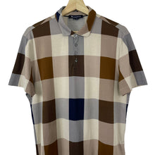 Load image into Gallery viewer, Aquascutum Block Check Short Sleeved Polo - Medium (M) PTP 21.25"