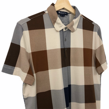 Load image into Gallery viewer, Aquascutum Block Check Short Sleeved Polo - Small (S) PTP 19.75"