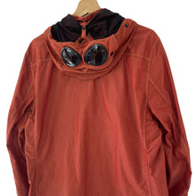 Load image into Gallery viewer, C.P Company Burnt Orange 50 Fili Goggle Hooded Overshirt - Large (L) PTP 22.75"