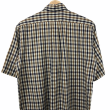 Load image into Gallery viewer, Aquascutum House Check Short Sleeved Shirt - Medium (M) PTP 21.5"