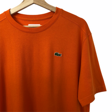 Load image into Gallery viewer, Lacoste Orange Short Sleeved Logo T-Shirt - Large (L) PTP 22.5"