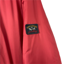 Load image into Gallery viewer, Paul and Shark Red Hooded Shimmer Jacket - Large (L) PTP 24.75"