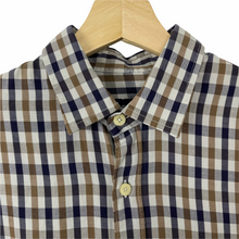 Load image into Gallery viewer, Aquascutum House Check Long Sleeved Shirt - Small (S) PTP 21"
