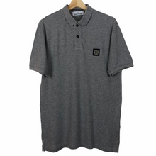 Load image into Gallery viewer, Stone Island Grey Short Sleeved Polo - Large (L) PTP 20.75"