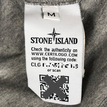 Load image into Gallery viewer, Stone Island Grey Short Sleeved Logo T-Shirt - Medium (M) PTP 19.75"