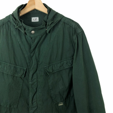 Load image into Gallery viewer, C.P Company Green Goggle Hooded Overshirt - Double Extra Large (XXL) PTP 23"