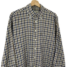 Load image into Gallery viewer, Aquascutum House Check Long Sleeved Shirt - Large (L) PTP 25"