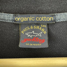 Load image into Gallery viewer, Paul and Shark Navy Long Sleeved Polo - Five Extra Large (5XL) PTP 31"