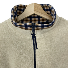 Load image into Gallery viewer, Aquascutum Cream Half Zip Pullover Fleece - Medium (M) PTP 24.75"