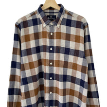 Load image into Gallery viewer, Aquascutum Block Check Flannel Long Sleeved Shirt - Extra Large (XL) PTP 23"
