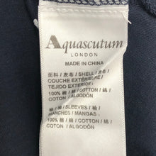 Load image into Gallery viewer, Aquascutum Navy / Check Short Sleeved Polo - Extra Large (XL) PTP 22.5"