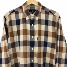 Load image into Gallery viewer, Aquascutum Block Check Long Sleeved Shirt - Large (L) PTP 21.75"