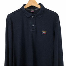 Load image into Gallery viewer, Paul and Shark Navy Long Sleeved Polo - Extra Large (XL) PTP 22.5"