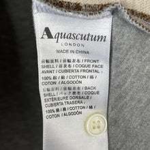 Load image into Gallery viewer, Aquascutum Grey / Block Check Long Sleeved Polo - Medium (M) PTP 22"