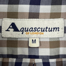 Load image into Gallery viewer, Aquascutum House Check Long Sleeved Shirt - Medium (M) PTP 24"
