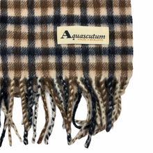 Load image into Gallery viewer, Aquascutum Classic House Check Lambswool / Cashmere Scarf - One Size Fits All