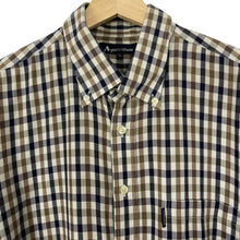 Load image into Gallery viewer, Aquascutum House Check Short Sleeved Shirt - Extra Large (XL) PTP 25"
