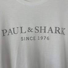 Load image into Gallery viewer, Paul and Shark White Short Sleeved Logo T-Shirt - Double Extra Large (XXL) PTP 23.5"