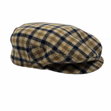 Load image into Gallery viewer, Aquascutum 100% Wool House Check Flat Cap - Small (S)