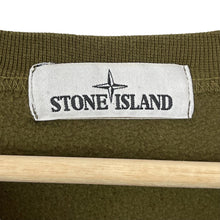 Load image into Gallery viewer, Stone Island Khaki Crew Neck Logo Sweater - Large (L) PTP 23.5"
