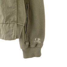 Load image into Gallery viewer, C.P Company Khaki Zip Up Logo Sweater - Triple Extra Large (XXXL) PTP 26"