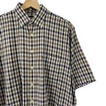 Load image into Gallery viewer, Aquascutum House Check Short Sleeved Shirt - Large (L) PTP 24.25"