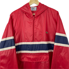 Load image into Gallery viewer, Vintage Red Lacoste Izod Half Zip Cagoule - Large (L) PTP 25"