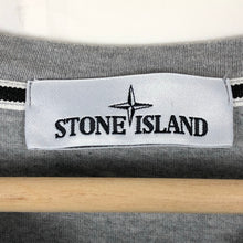 Load image into Gallery viewer, Stone Island Grey Short Sleeved Logo T-Shirt - Medium (M) PTP 19.75"