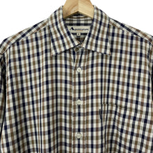 Load image into Gallery viewer, Aquascutum House Check Long Sleeved Shirt - Medium (M) PTP 23"