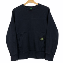 Load image into Gallery viewer, Ma.Strum Navy Crew Neck Sweater - Small (S) PTP 20.75"