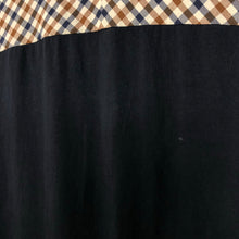 Load image into Gallery viewer, Aquascutum Navy / Check Short Sleeved Polo - Medium (M) PTP 20.25"