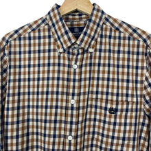 Load image into Gallery viewer, Aquascutum House Check Long Sleeved Shirt - Large (L) PTP 22"