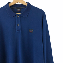 Load image into Gallery viewer, Paul and Shark Blue Long Sleeved Polo - Double Extra Large (XXL) PTP 24.25"