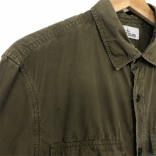 Load image into Gallery viewer, Stone Island Khaki Button Up Overshirt - Medium (M) PTP 20"