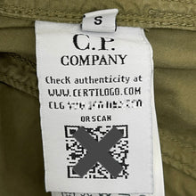 Load image into Gallery viewer, C.P Company Khaki Green Button Up Lens Overshirt - Small (S) PTP 19.25"