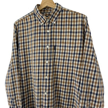 Load image into Gallery viewer, Aquascutum House Check Long Sleeved Shirt - Large (L) PTP 21.5"