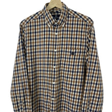 Load image into Gallery viewer, Aquascutum House Check Long Sleeved Shirt - Medium (M) PTP 20.75"