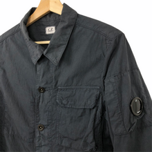 Load image into Gallery viewer, C.P Company Navy Pocket Lens Overshirt - Small (S) PTP 19.75"