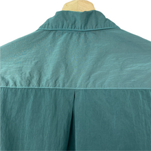 Load image into Gallery viewer, Paul and Shark Water Green Econyl Nylon Metal Overshirt - Large (L) PTP 23.25"