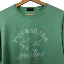 Load image into Gallery viewer, Paul and Shark Green Short Sleeved Logo T-Shirt - Extra Large (XL) PTP 21"