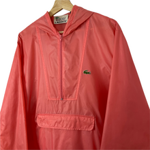 Load image into Gallery viewer, Vintage Pink Lacoste Izod Half Zip Cagoule - Medium (M) PTP 23.5"
