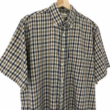 Load image into Gallery viewer, Aquascutum House Check Short Sleeved Shirt - Large (L) PTP 25.25"