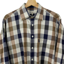 Load image into Gallery viewer, Aquascutum Block Check Long Sleeved Shirt - Large (L) PTP 24.75"