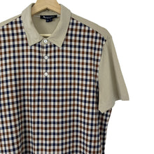 Load image into Gallery viewer, Aquascutum Beige / House Check Short Sleeved Polo - Medium (M) PTP 21"
