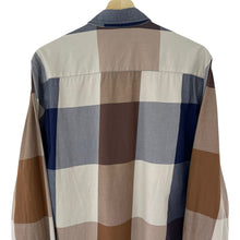 Load image into Gallery viewer, Aquascutum Block Check Long Sleeved Shirt - Large (L) PTP 22.75"