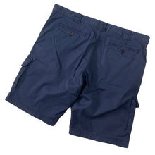 Load image into Gallery viewer, Paul and Shark Navy Bermuda Cargo Shorts - W 38"