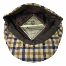 Load image into Gallery viewer, Aquascutum 100% Wool House Check Flat Cap - Small (S)